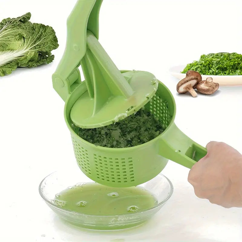 Prensa de Verduras de Fácil Exprimido - Drenaje Rápido para Ensaladas, Dumplings y Más - Gadget Esencial de Cocina