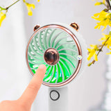 Mini Ventilador Orejas Recargable Portátil Mano y Mesa MLS60