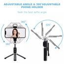 Selfie Stick 04 con Luz con Control Monopod Tripode Fotografia Celular