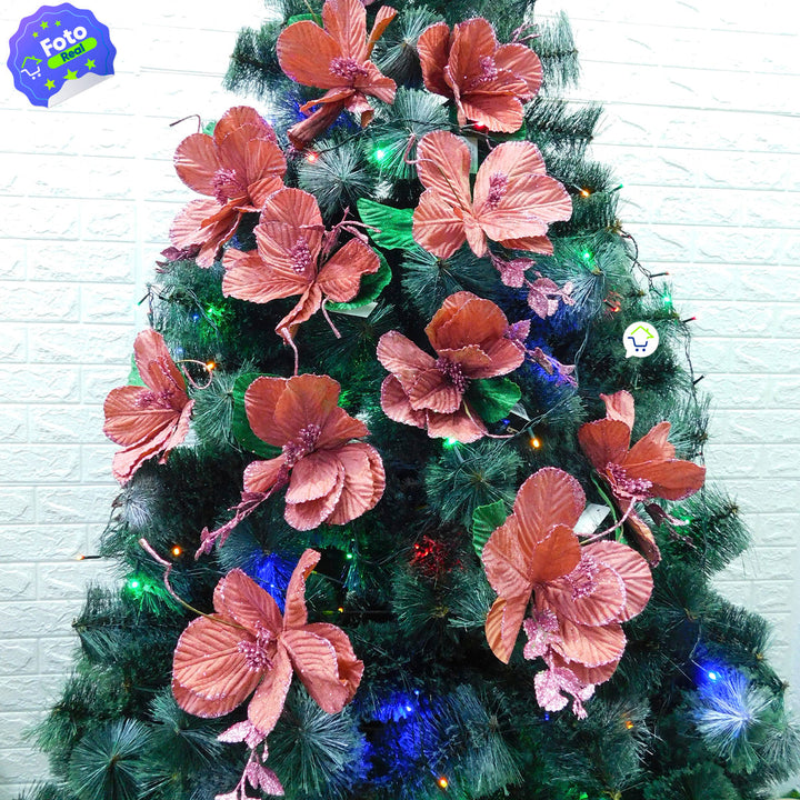 Flores Artificiales Para Árbol X12 Decoración Navidad 049