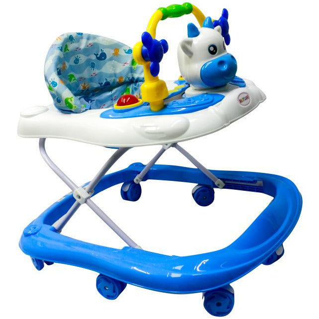 CAMINADOR CON DISEÑO DE VAQUITA Y JUGUETES INTERACTIVOS Y-W5002 MUNBE AZUL