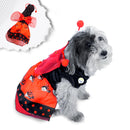 Disfraz Mariquita Perro Gato Mascotas  Halloween GD01M2