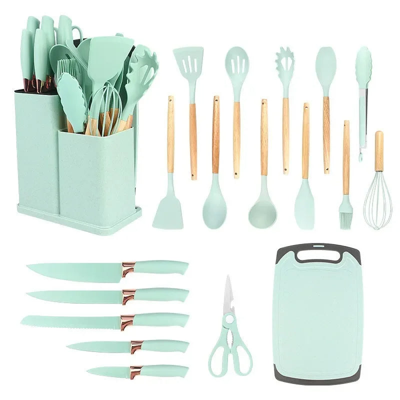 Juego De Utensilios De Cocina, Juego De 19 Utensilios De Cocina