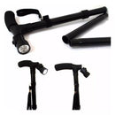 Trusty Cane Baston Ortopedico Plegable Con Linterna Luz Led Color Negro
