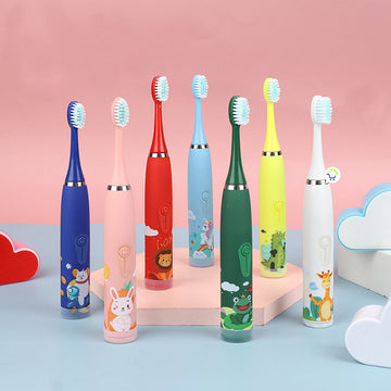 Cepillo De Dientes Eléctrico Infantil Recargable 6 Cabezales MA202389