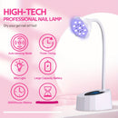 Linterna portátil recargable para uñas con sensor automático, 3 temporizadores disponibles, ideal para secado de gel y cura de esmalte, perfecta para manicura DIY en casa o salones