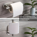[Acero Inoxidable Negro Portarrollos] Portarrollos de Pared de Acero Inoxidable Negro - Estante de Almacenamiento de Película Adhesiva, Portarrollos de Papel Higiénico, Portaservilletas, Accesorio de Baño