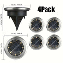 12 piezas de Luces Solares Inteligentes para Suelo, Luces Solares Exteriores para Pasos, 8/4 piezas de Luces para Caminos, Detección Inteligente de Luz, ideales para crear ambiente en escaleras, jardines, fiestas, bodas y regalos de cumpleaños, Luz Cálid