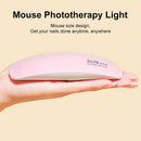 Linterna Portátil Mini para Uñas - 6 LED, Diseño Plegable, Alimentación USB, Ideal para Pulido y Secado de Gel - Kit Perfecto para Cuidado de Manos y Pies, Secador de Uñas