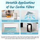 1 Paquete de almohadilla de filtro de carbón activado de corte a medida 40,64x121,92 cm - Hoja de prefiltro universal para purificadores de aire, ventilaciones, HVAC, eliminación de olores, filtro de repuesto para limpiador de aire de carbón