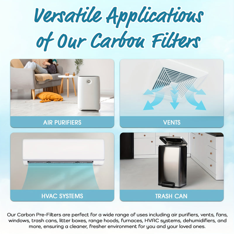 1 Paquete de almohadilla de filtro de carbón activado de corte a medida 40,64x121,92 cm - Hoja de prefiltro universal para purificadores de aire, ventilaciones, HVAC, eliminación de olores, filtro de repuesto para limpiador de aire de carbón
