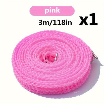 Cuerda de Ropa de Nylon Resistente - Longitudes de 299.72cm a 10.0 metros, A Prueba de Viento y Antideslizante, Perfecta para Uso Doméstico y al Aire Libre, Ideal para Secar Ropa, Ropa Interior, Calcetines, Cuerdas de Ropa