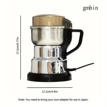 Moledora Eléctrica EANE - Molino de Acero Inoxidable Resistente con Motor de 12500 RPM para Molienda Rápida de Café, Granos y Especias - Compatible con Enchufe US 110V, Ideal para Baristas, Panaderías y Cocinas Domésticas, Diseño Duradero, Operación a Al