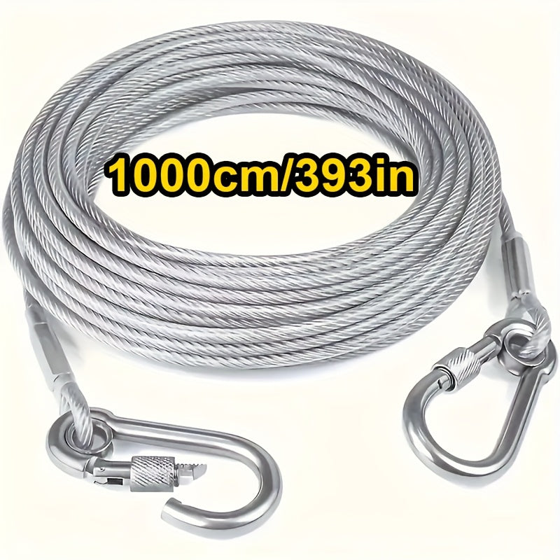 1 Juego, Cuerda de ropa de acero inoxidable, portátil, ideal para lavandería en interiores/exteriores, accesorios de camping, baños y dormitorios, cuerdas de ropa