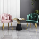 Silla de comedor de terciopelo contemporáneo de 1 pieza con cojín de lazo - Marco de metal, cojín de esponja, respaldo sólido, no necesita electricidad, uso en suelos duros y cocina, decoración elegante del hogar, muebles de comedor, diseño de lazo, cons