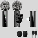 Microfono sin varillas de solapa con pantalla LED, micrófono portátil para grabación de video y podcast con cancelación de ruido HD, función de reverberación silenciosa para creadores de contenido