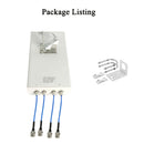 Antena de rango largo al aire libre 5G/4G/LTE 4x4 MIMO, 698-4000MHz - Ganancia de 5DBi, alta calidad, señal potente para routers y puntos de acceso, antena 5G, antena portátil, diseño compacto, construcción duradera.