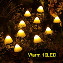 Juego de luces de hongos solares para decoración exterior, ideal para jardines, céspedes e iluminación de paisajes