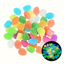 Piedras luminosas vibrantes, 1200 piezas, para decorar jardines, espacios y aceras, con arte metálico para jardín