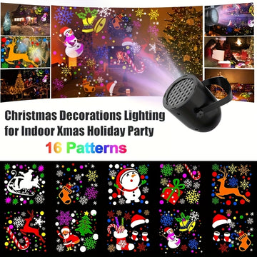Lámpara de mesa de Navidad 2025, última moda, patrón rotativo, luz, decoración de hogar, proyector, adecuado para sala de estar, techo de habitación, fiesta, Año Nuevo, Navidad.