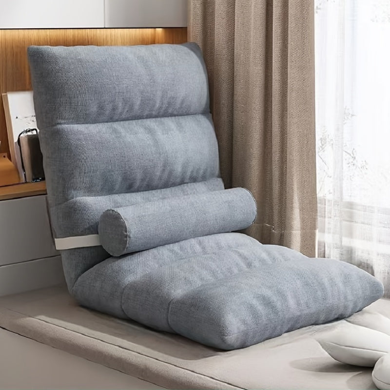 Silla de suelo con ajuste de cinco grados, soporte de carga fuerte, multifuncional y ergonómica, adecuada para dormitorios, salas de estar y configuraciones.