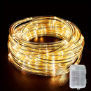 1 pza. Tubos de luces de caja de batería de 8 funciones, tiras de luces, decoraciones y accesorios para interiores y exteriores, utilizados para iluminación de jardines, bodas, fiestas, árboles, iluminación navideña sin baterías.