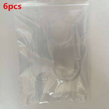 2/8/10 piezas de soporte adhesivo para varilla telescópica, ganchos de pared sin perforación, soporte fijo para barras cruzadas, para uso doméstico