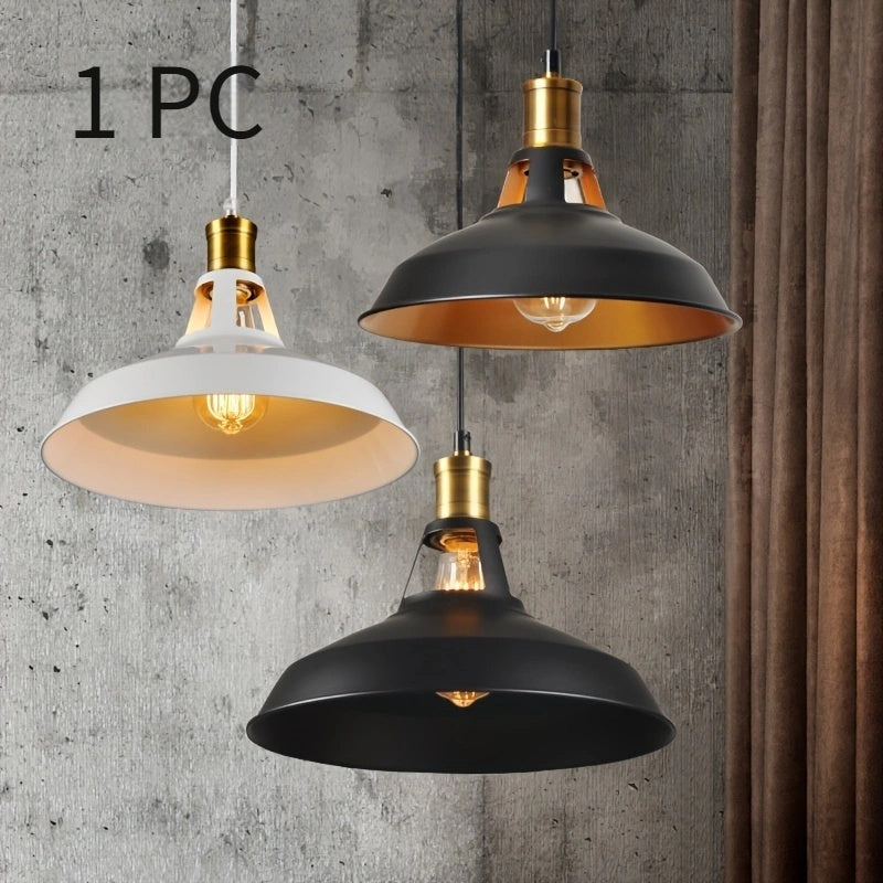 Candelabro Retro Industrial Único, 1 ud Candelabro Retro Industrial - Diseño Único Inspirado en el Estilo Americano Loft, Montaje Semi Empotrado, Cabeza Única, Tamaño Pequeño - Perfecto para Iluminación de Restaurante o Mesa con Cubierta de Hierro