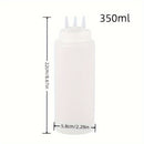 1 Unidad, Botellas Exprimibles, Botellas De Salsa, Botellas Exprimibles Para Condimentos, Botellas Exprimibles De 3 Agujeros Para Condimentos, Botellas Exprimibles De Salsa Para Ensaladas, Barbacoas, Horneado, Asado, Camping, Picnic, Utensilios De Cocina