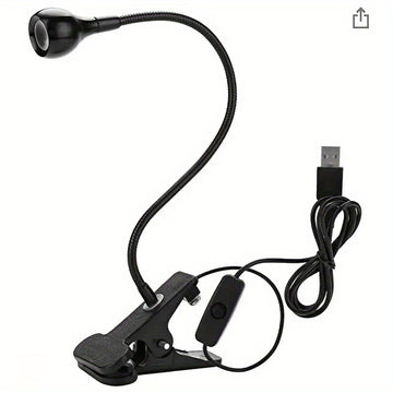 Mini Lámpara LED para Uñas con Brazo Ajustable y Pinza - Luz de Curado USB para Gel, Manicura y Pedicura en Casa, Sin Olor, Secado Rápido, Herramienta Portátil para Cuidado de Uñas, Diseño Compacto y Ligero, Posicionamiento Flexible, Ideal para Usuarios