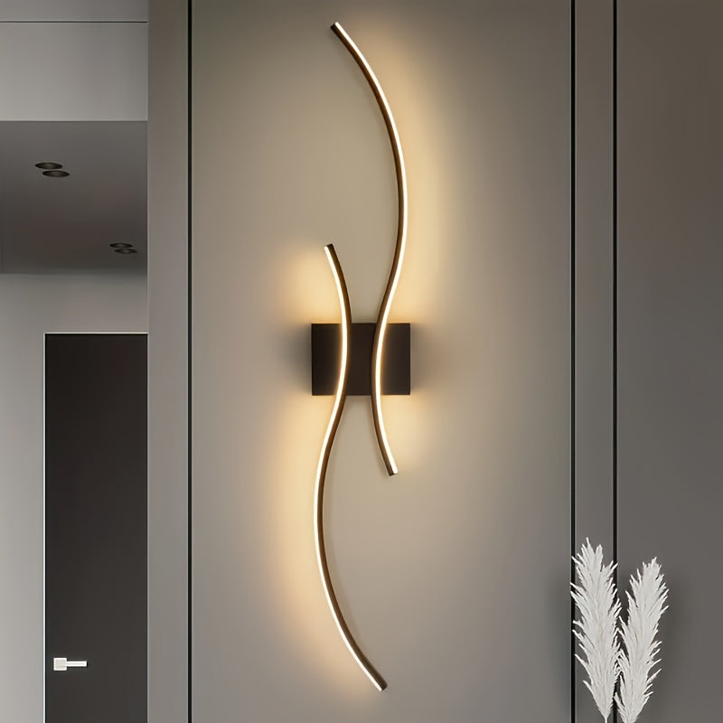 Aplicación de Pared LED Moderna, Aparato de Iluminación Semi-Incrustado, Brillo Cálido para Bares, Hoteles, Áreas de Tocador, Restaurantes y Salas de Estar, Incluye Herrajes de Instalación, Fácil de Instalar, Iluminación Ambiental, Aplicación de Pared El