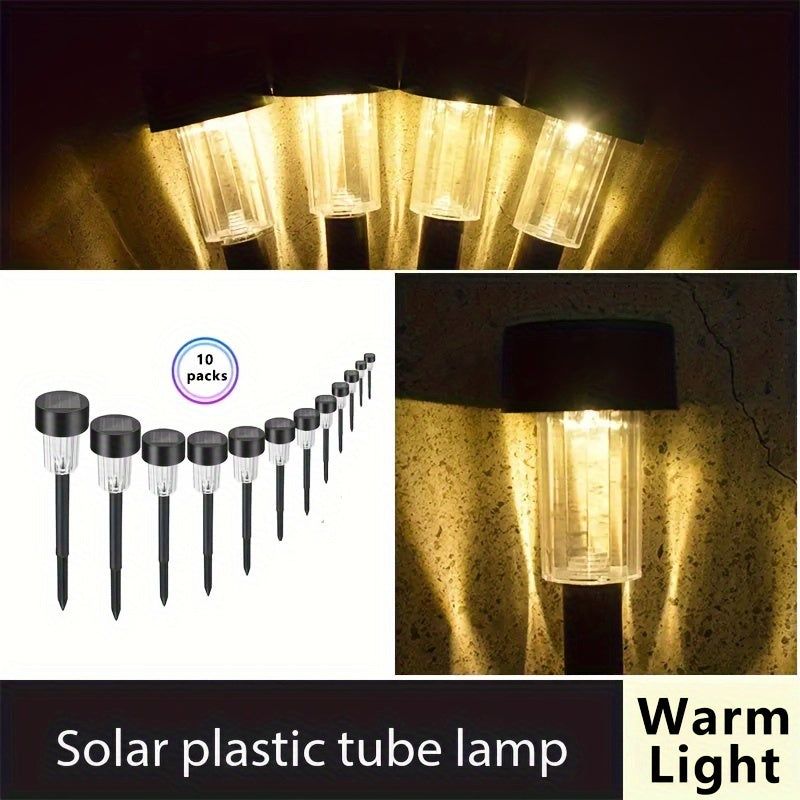 10 luces solares para jardín, exteriores y patio, ideales para caminos, terrazas, césped, pasillos y entradas