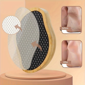 2 en 1, limpiador de pies y piedra pómez de doble cara - No necesita electricidad, herramienta de cuidado de pies sin fragancia para un brillo suave y claro, eliminación, pedicura profesional en casa, herramientas de cuidado de pies, diseño elegante, plá