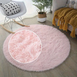 1 alfombra mullida rosa de la serie PV, alfombra esponjosa para sala, alfombra suave y cómoda para habitación, fácil de organizar en balcón, decoración para sala de estar, decoración para el hogar