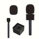 Adaptador de micrófono portátil, adaptador de instalación de mango de micrófono, adaptador conveniente para grabación de entrevistas y creación de contenido, juego de adaptadores de collar inalámbrico para DJI y RODE, cubierta de esponja de micrófono/man