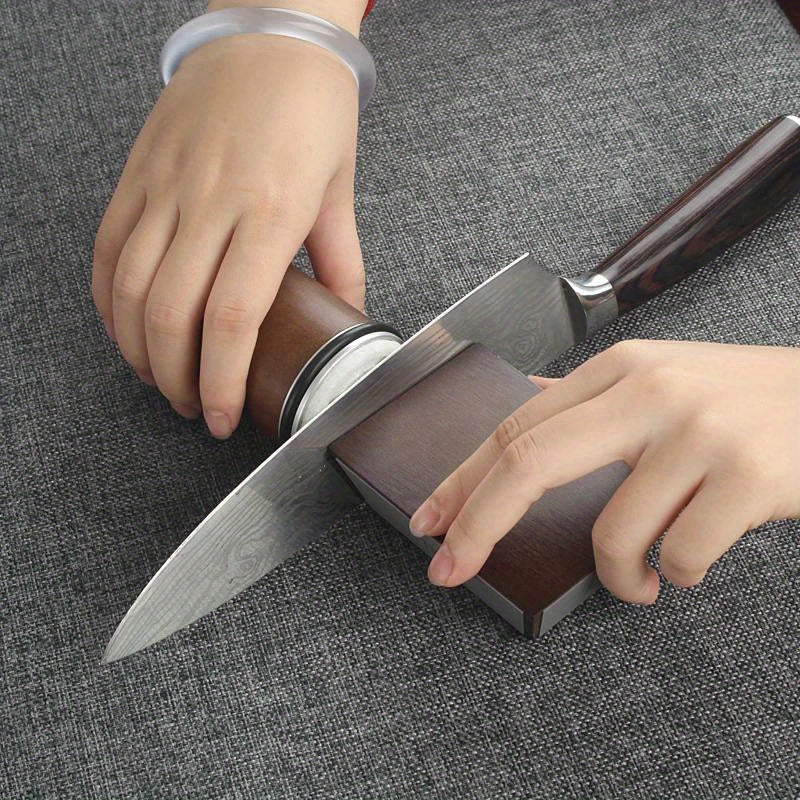 Mejora El Acero De Tu Cuchillo De Rodillo De Cuatro Ángulos Con Nuestro Profesional Sistema De Afilado De Cuchillos De Rodillo De Madera Magnética De 15/18/20/22°
