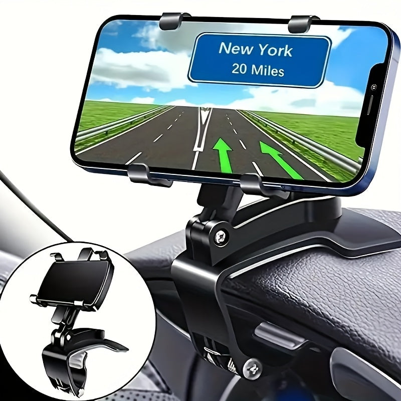 Soporte para Teléfono en el Tablero del Coche - Ajustable y Seguro, Adecuado para iPhone, Samsung Galaxy, etc. - Fácil de Instalar, Diseño para una Conducción Segura