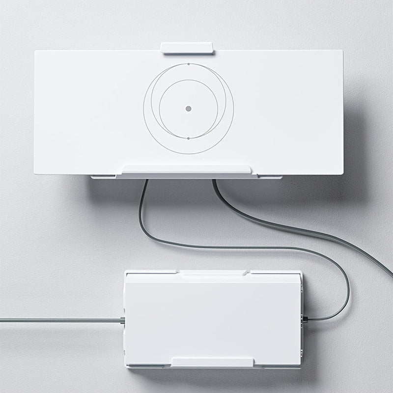 Enrutador de malla Starlink Gen 3 y soporte de fuente de alimentación de montaje en pared, diseño de ahorro de espacio V3, plástico ABS duradero, acabado brillante, resistente a golpes, estilo de cabeza cuadrada, instalación fácil