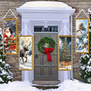 1 pieza, Banderín de Navidad, 40cm * 102cm/15.7in * 40.1in, material de poliéster, adecuado para decoración de fiestas navideñas y artículos para el hogar, adecuado para decoración de paredes interiores y exteriores
