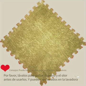 10 Piezas, Alfombra De Rompecabezas De Espuma, Alfombra De Piso De Rompecabezas De Espuma, Baldosas De Rompecabezas Esponjosas Entrelazadas, Alfombras Suaves Para Escalar, Alfombras De Felpa Entrelazadas Para Decoración De Sala De Juegos En El Hogar, Acc