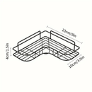 Estantería para Baño sin Taladro - Organizador de Esquina Resistente al Óxido, Ahorrador de Espacio para Ducha o Cocina/Lavandería - Fácil Instalación, Diseño Minimalista y Construcción Robusta, Ideal para Espacios Pequeños