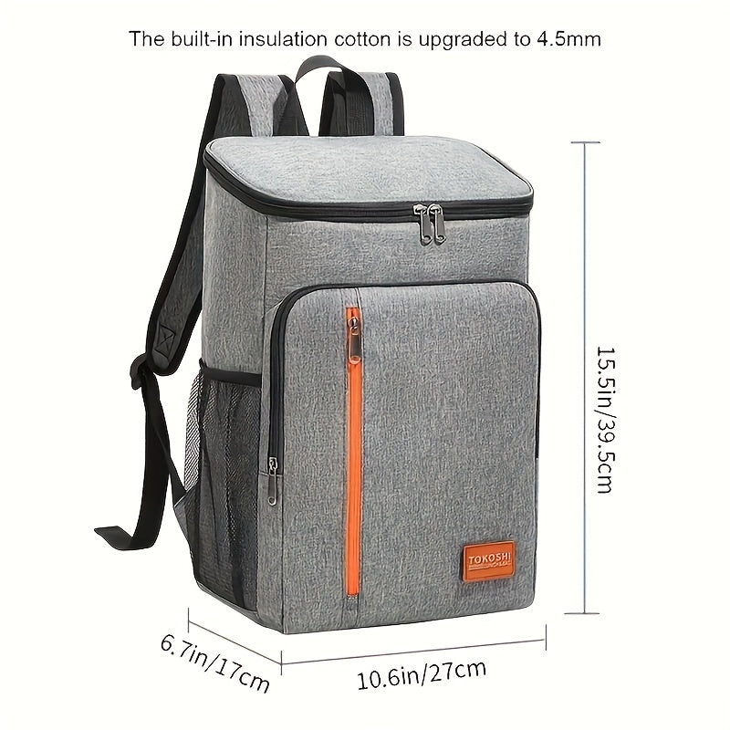 Bolsa de almuerzo aislada de tela Oxford 2025, tejido Oxford grueso, paquete de hielo negro para exteriores, ideal para pícnic y aventuras al aire libre, bolsa de hombro, sin contacto con alimentos, regreso a la escuela.