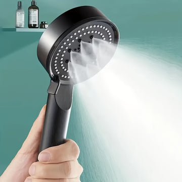 Cabezal de ducha portátil de 5 modos de alta presión, plástico PPSU, ajustable a 5 velocidades, potente filtración de agua, accesorio de baño multiexperiencia