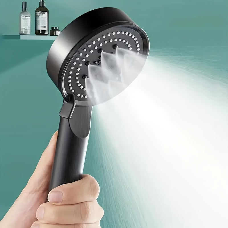 Cabezal de ducha portátil de 5 modos de alta presión, plástico PPSU, ajustable a 5 velocidades, potente filtración de agua, accesorio de baño multiexperiencia