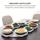 8 bandejas Susan Perezoso Giratorio Mesa de Comedor bandeja, diseño deslizante mesa Giratorio bandeja de servicio, adecuado para mesas rectangulares o redondas, bandeja giratoria de cocina reutilizable, perfecto para fiestas, reuniones familiares