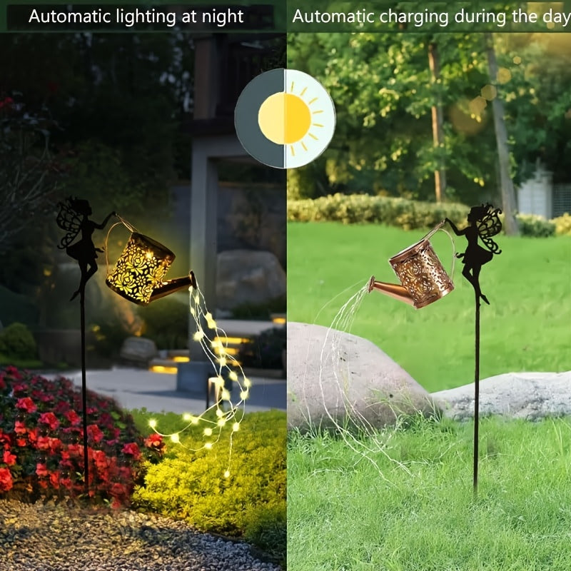 Nueva iluminación solar para patios y jardines, lámpara de paisaje solar, luz decorativa para jardines, ilumina continuamente por la noche, adecuada para decorar parques de patios, camping al aire libre, lámpara solar de regalo, iluminación de paisaje al
