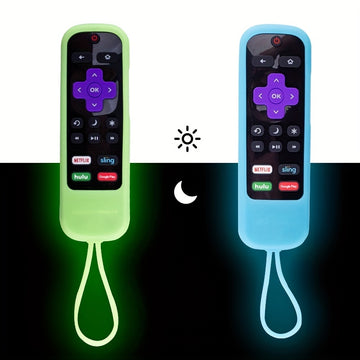 2 piezas, Funda Protectora De Silicona Para Control Remoto De Roca En Color De Luz Nocturna, 2 Piezas De Funda en tendencia de moda 2024