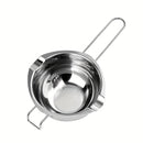 1 Olla De Acero Inoxidable Para Derretir Chocolate, Tazón Para Derretir Mantequilla Y Queso, Mango Resistente Al Calor De Doble Boquilla, Olla Doble De Acero Inoxidable Para Derretir Chocolate, Dulces Y Velas, Calentada Con Agua Y Horneada Con Olla De Ce