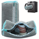 Bolsa para Lavadora de Zapatos Grande Anti-Abrasion 360° Protección Tridimensional Universal - Cremallera Resistente, Adecuada para Lavadoras (- Reutilizable para Zapatillas/Ropa, Elección Preferida en Viajes y Regalos), Bolsas de Lavandería