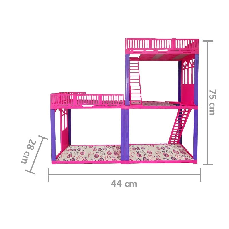 Casa De Muñecas Infantil Tipo Barbie Armable Carolina Sencillo 160